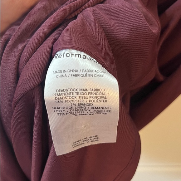 Reformation Emma knit ruched mini dress in color mole size small - NEW W TAGS - Picture 8 of 8